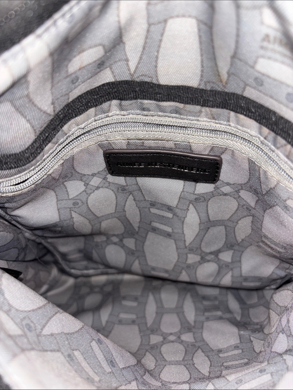 Aimee Kestenberg Convertible
Leather Backpack Black Belt Buckle Silver Hardware - Picture 5 of 7